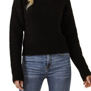 H&M black fuzzy sweater